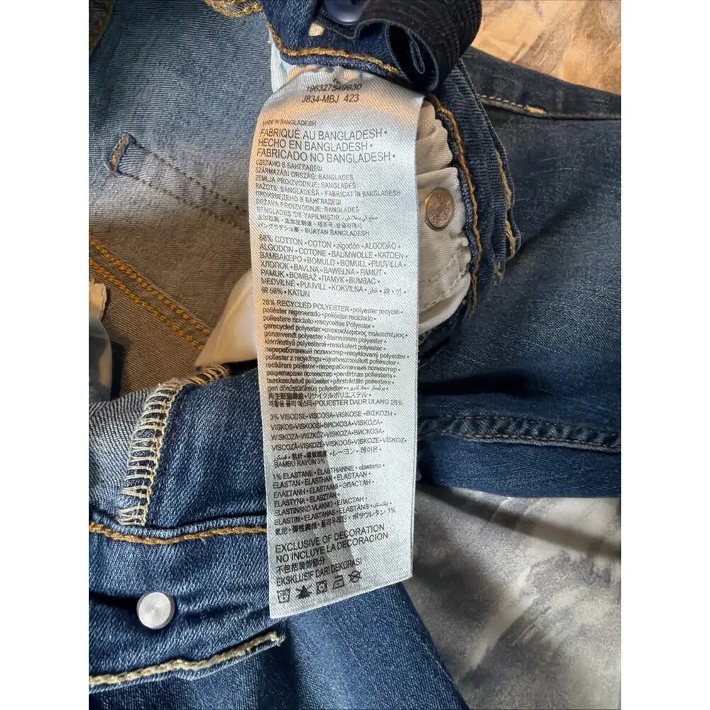 Levi's 510 Skinny Jeans Cotton Stretch Denim 5 Pocket Girls 10 25x26 School Gift - Picture 5 of 9